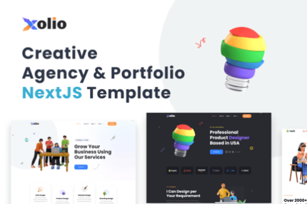 Xolio -Creative Agency & Portfolio NextJS Template