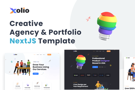 Xolio -Creative Agency & Portfolio NextJS Template