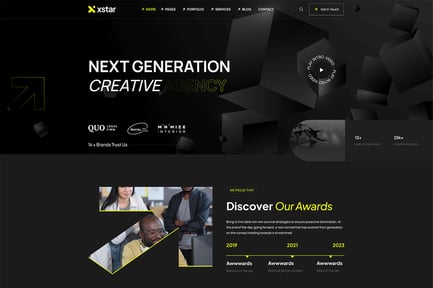 Xstar - Creative Agency & Portfolio React NextJS T